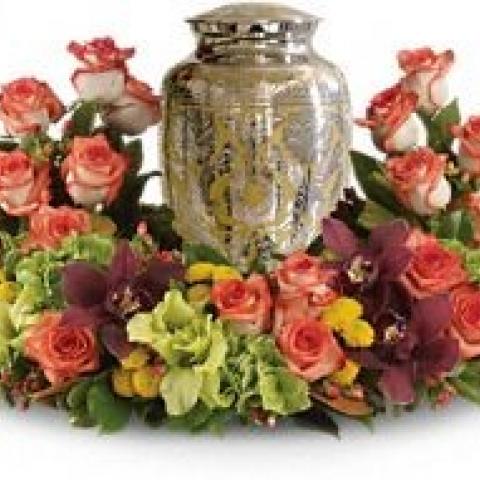 Memorial Urn Floral 403